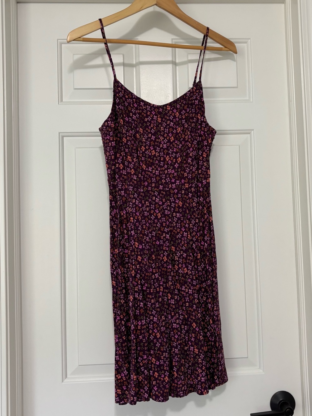 Old Navy Floral Cami Mini Slip Dress Spaghetti Strap Purple Pink
